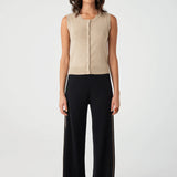 ARCAA - Finley Button Up Vest - Taupe
