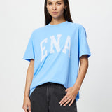 ENA PELLY - Jessie Oversized Tee Collegiate - Cornflower Blue