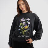 ENA PELLY - Botanic Sweatshirt - Vintage Black