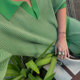 SANCIA - The Serin Knit Top - Matcha