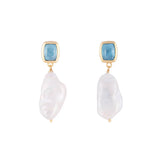 FAIRLEY - Blue Topaz Keshi Drops