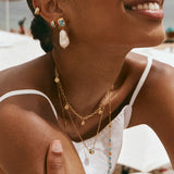 FAIRLEY - Blue Topaz Keshi Drops