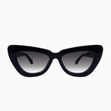 VALLEY EYEWEAR - Lafayette - Gloss Black w. Gold Metal / Black Gradient Lens