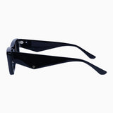 VALLEY EYEWEAR - La Hara - Gloss Black w. Silver Metal / Black Lens