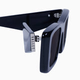 VALLEY EYEWEAR - La Hara - Gloss Black w. Silver Metal / Black Lens