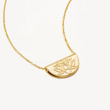 By Charlotte - Lotus Short Necklace