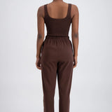 JASMINE ALEXA - Panarea Track Pant - Brown