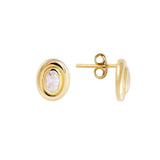 FAIRLEY - Bezel Set Oval Studs