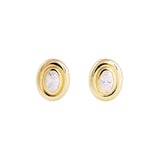 FAIRLEY - Bezel Set Oval Studs