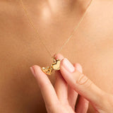 BY CHARLOTTE - Heart Lotus Locket Pendant