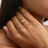 BY CHARLOTTE - Forever Intertwined Heart Signet Ring | Gold