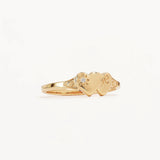 BY CHARLOTTE - Forever Intertwined Heart Signet Ring | Gold