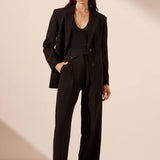 SHONA JOY - Irena High Waisted Tailored Pant - Black
