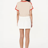 ROWIE - Jessica Cargo Mini Skirt - Bone