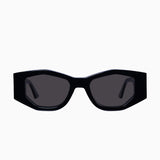 VALLEY EYEWEAR - Valiant Gloss Black W /Silver Metal / Black Lens