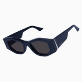 VALLEY EYEWEAR - Valiant Gloss Black W /Silver Metal / Black Lens