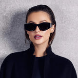 VALLEY EYEWEAR - Valiant Gloss Black W /Silver Metal / Black Lens