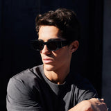 VALLEY EYEWEAR - Valiant Gloss Black W /Silver Metal / Black Lens