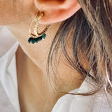 ZAG BIJOUX - Zoe Earring - Malachite