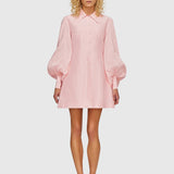 LEO LIN - The Fields Linen Mini Dress - Pink