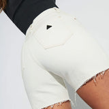 ABRAND - A Claudia Cut Off - White Sand Rip