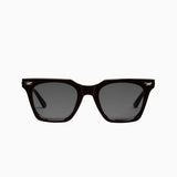VALLEY EYEWEAR - Prisoner - Gloss Black / Silver Metal Trim / Black Lens
