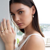 MURKANI - Clover Studs - White Topaz
