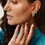 FAIRLEY - Antique Gold Maxi Hoops