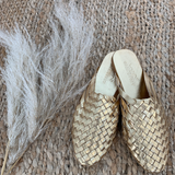 Aurum Woven Mules
