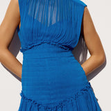 SHONA JOY - Leilani Round Neck Mini Dress - Pacific