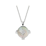 MURKANI - Mother of Pearl Harmony Necklace - Silver