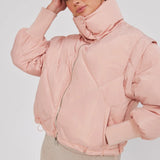 TOAST SOCIETY - Neptune Puffer Jacket/Vest - Chalk Pink