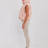 TOAST SOCIETY - Neptune Puffer Jacket/Vest - Chalk Pink