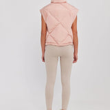 TOAST SOCIETY - Neptune Puffer Jacket/Vest - Chalk Pink