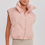 TOAST SOCIETY - Neptune Puffer Jacket/Vest - Chalk Pink