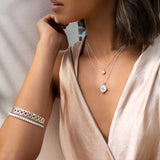 MURKANI - Mother of Pearl Harmony Necklace - Silver