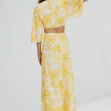 SIGNIFICANT OTHER - Maeve Midi Dress - Gold Poppy Floral