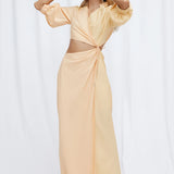 SIGNIFICANT OTHER - Kara Midi Dress - Peach Mix