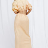 SIGNIFICANT OTHER - Kara Midi Dress - Peach Mix