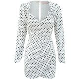 SOFIA THE LABEL - Alexia Mini Dress - White Polka