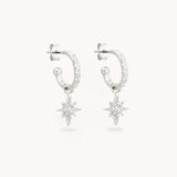 By Charlotte - Dancing in Starlight Hoops - Silver