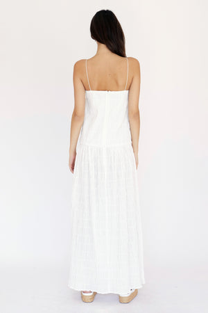 Third Form - Ripple Effect Maxi Sun Dress - White
