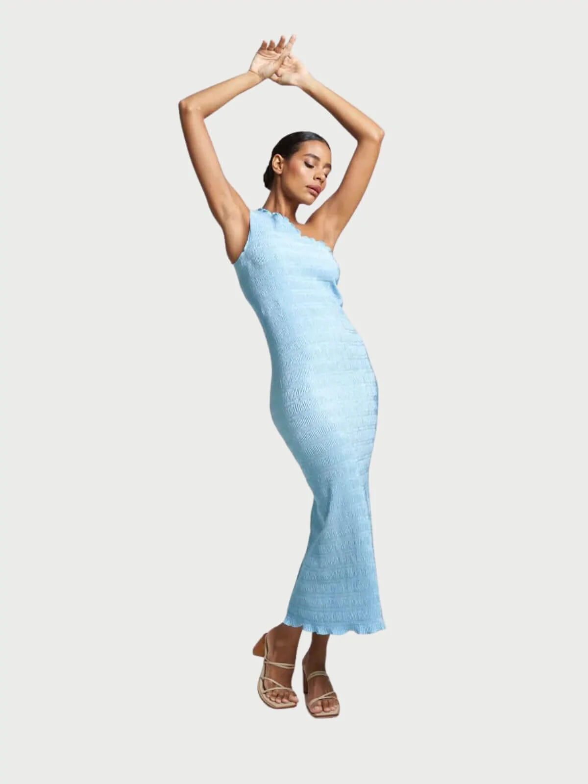 L'IDEE - Gigi Smocking Gown - Summer Blue L'IDEE - Gigi Smocking Gown - Summer Blue