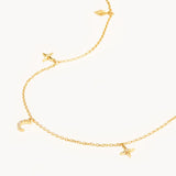 BY CHARLOTTE - To the Moon And Back Chocker - 18K Gold Vermeil