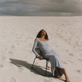 DOMINIQUE HEALY - Lila Tee - Powder Blue