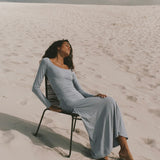 DOMINIQUE HEALY - Lila Tee - Powder Blue