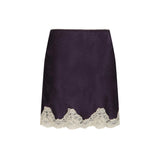 SPELL - Lasiandra Lace Mini Skirt - Deep Violet