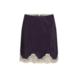 SPELL - Lasiandra Lace Mini Skirt - Deep Violet