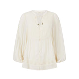 SPELL - Ines Boho Blouse - Light Sand