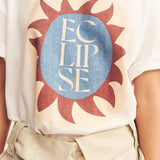 SHONA JOY - Eclipse Boyfriend  Oversized T Shirt - Ivory/Multi